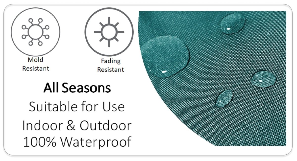 OLIVIA ROCCO Pelican Outdoor Waterproof Weather - Resistant Cushion Covers 43x43 Super Soft Bedroom Refresh Accent - Joe’s Haven