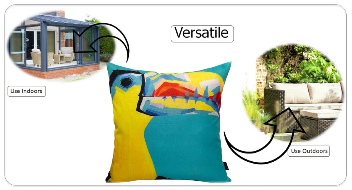 OLIVIA ROCCO Pelican Outdoor Waterproof Weather - Resistant Cushion Covers 43x43 Super Soft Bedroom Refresh Accent - Joe’s Haven