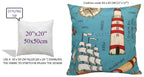 OLIVIA ROCCO Water Resistant 17 X 17 Inches Patio Garden Cushion Covers Seaside Coastal - Joe’s Haven