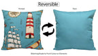 OLIVIA ROCCO Water Resistant 17 X 17 Inches Patio Garden Cushion Covers Seaside Coastal - Joe’s Haven