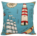 OLIVIA ROCCO Water Resistant 17 X 17 Inches Patio Garden Cushion Covers Seaside Coastal - Joe’s Haven