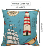 OLIVIA ROCCO Water Resistant 17 X 17 Inches Patio Garden Cushion Covers Seaside Coastal - Joe’s Haven