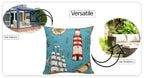 OLIVIA ROCCO Water Resistant 17 X 17 Inches Patio Garden Cushion Covers Seaside Coastal - Joe’s Haven