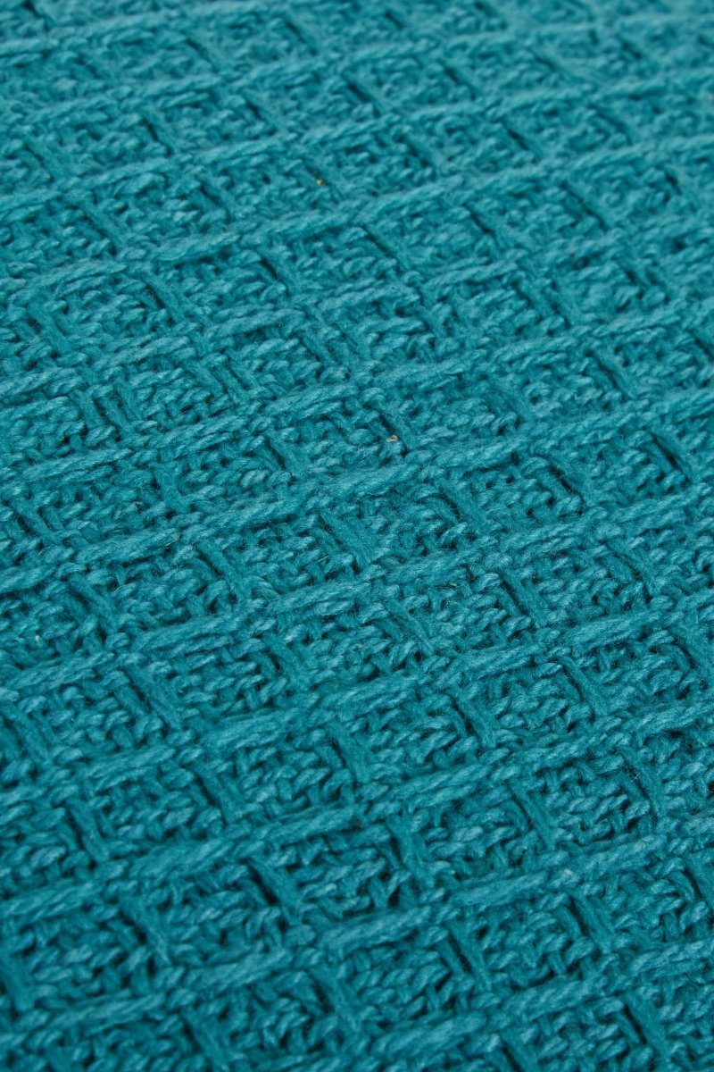 OLIVIA ROCCO Lisbon Pure Indian Cotton Handwoven Honeycomb Cushion Covers 17x17 and 24x24 - Joe’s Haven
