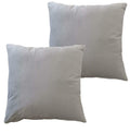 OLIVIA ROCCO Pack Of 2 Ultra - Soft Matte Velvet Cushion Covers 17x17 Inch Charcoal Silver Bedroom Refresh Sofa Accent - Joe’s Haven