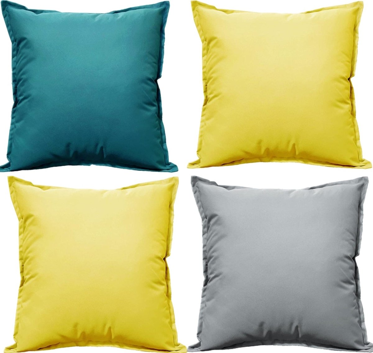 OLIVIA ROCCO Pack Of 4 Waterproof Cushion Covers 60 x 60 cm For Outdoor And Indoor Use - Joe’s Haven
