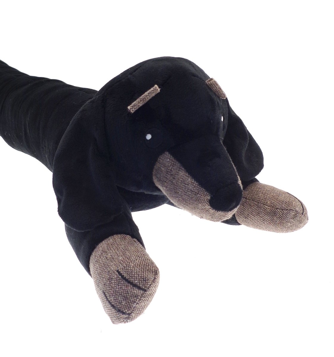 OLIVIA ROCCO Draught Excluder Dachshund Design 88cm W88 X H20 X D16cm Soft Fabric Fleece Super Soft Home Essential - Joe’s Haven