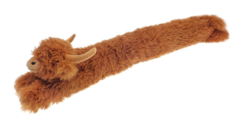 OLIVIA ROCCO Draught Excluder Highland Cow Design Door Stopper Jumbo Size W88xH20xD16cm - Joe’s Haven