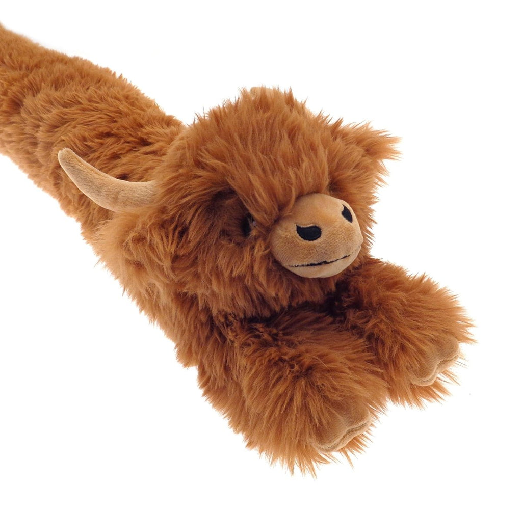 OLIVIA ROCCO Draught Excluder Highland Cow Design Door Stopper Jumbo Size W88xH20xD16cm - Joe’s Haven