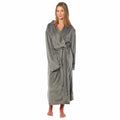 OLIVIA ROCCO Womens Stripe Jacquard Soft Warm Long Dressing Gown With Belt Pockets Shawl - Joe’s Haven
