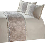OLIVIA ROCCO Zenia Duvet Cover Set With Quilted Trim And Diamante Detailing For Luxurious - Joe’s Haven