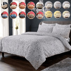 OLIVIA ROCCO Luxury Cotton Rich Duvet Sets Easycare Includes Duvet Cover And Pillowcases - Joe’s Haven