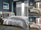 OLIVIA ROCCO Diamante Crushed Velvet Duvet Set Breathable OEKO - TEX Certified Bedding - Joe’s Haven