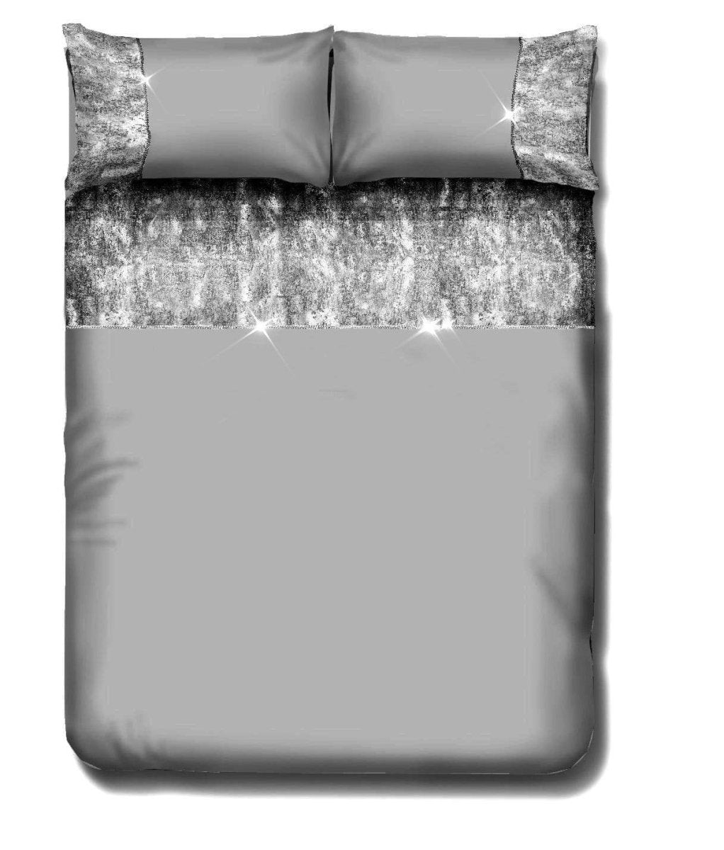 OLIVIA ROCCO Valentina Duvet Set With Crushed Velvet Trim And Diamante Detailing - Joe’s Haven
