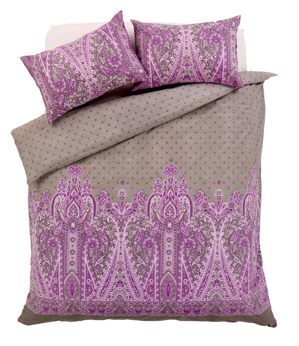 OLIVIA ROCCO Duvet Set Cotton Rich Paisley Design For Double And King Sizes In Bold - Joe’s Haven