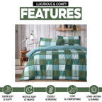 OLIVIA ROCCO Glencoe Check Duvet Cover Set Reversible Polycotton With Pillowcases - Joe’s Haven