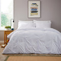 OLIVIA ROCCO Pintuck White Microfibre Duvet Cover Set With Pillowcases Reversible - Joe’s Haven