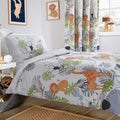 OLIVIA ROCCO Kids Safari Jungle Animal Print Duvet Cover Set With Pillowcase Soft Cosy - Joe’s Haven