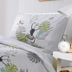 OLIVIA ROCCO Kids Safari Jungle Animal Print Duvet Cover Set With Pillowcase Soft Cosy - Joe’s Haven