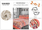 OLIVIA ROCCO Aztec Print Teddy Duvet Set With Reversible Sherpa Fleece Fur Luxurious - Joe’s Haven
