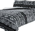 OLIVIA ROCCO Aztec Print Teddy Duvet Set With Reversible Sherpa Fleece Fur Luxurious - Joe’s Haven