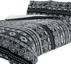 OLIVIA ROCCO Aztec Print Teddy Duvet Set With Reversible Sherpa Fleece Fur Luxurious - Joe’s Haven