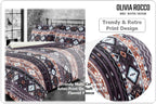 OLIVIA ROCCO Aztec Print Teddy Duvet Set With Reversible Sherpa Fleece Fur Luxurious - Joe’s Haven