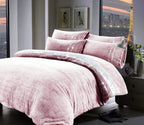 OLIVIA ROCCO Paris Glitz Teddy Fleece Duvet Set Diamante Detailing Super Soft Faux Fur - Joe’s Haven