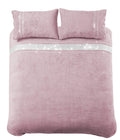 OLIVIA ROCCO Paris Glitz Teddy Fleece Duvet Set Diamante Detailing Super Soft Faux Fur - Joe’s Haven
