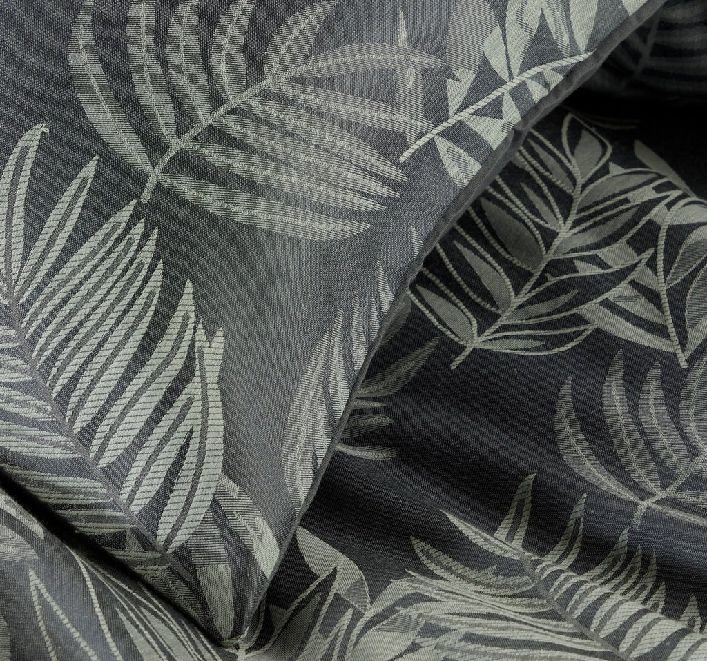 OLIVIA ROCCO Leaf Jacquard Reversible Duvet Cover Sets Grey And Pink Cotton Blend Eco - Joe’s Haven