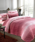 OLIVIA ROCCO Ombre Teddy Fleece Duvet Set With Diamante Detailing Two-Tone Luxury Bedding - Joe’s Haven