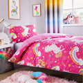 OLIVIA ROCCO Unicorn Rainbow Kids Duvet Set 100% Microfibre Soft Comfort For Children - Joe’s Haven
