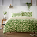 OLIVIA ROCCO Floral Leaves Teddy Duvet Set Reversible Sherpa Fleece Winter Bedding Single - Joe’s Haven