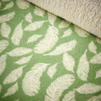 OLIVIA ROCCO Floral Leaves Teddy Duvet Set Reversible Sherpa Fleece Winter Bedding Single - Joe’s Haven