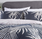 OLIVIA ROCCO Tropical Leaf Reversible Duvet Set Cotton Rich Bedding for Single Double - Joe’s Haven
