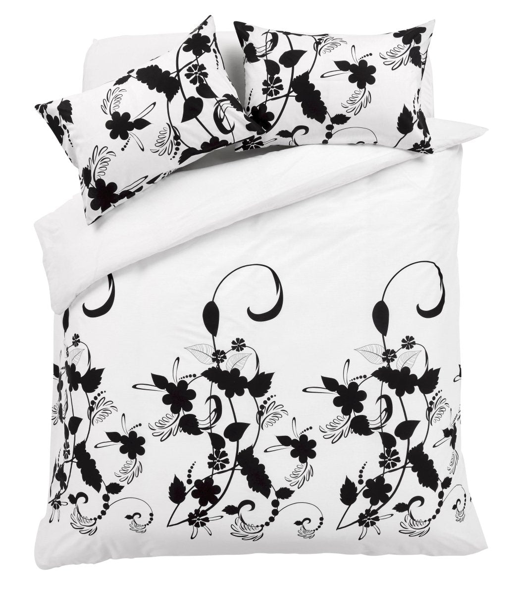 OLIVIA ROCCO Floral Trail Duvet Set Cotton Rich Bedding With Botanical Design Single - Joe’s Haven