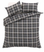 OLIVIA ROCCO Check Pattern Duvet Set Cotton Rich With Pillowcases OEKO - TEX Certified - Joe’s Haven