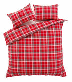 OLIVIA ROCCO Check Pattern Duvet Set Cotton Rich With Pillowcases OEKO - TEX Certified - Joe’s Haven