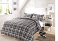 OLIVIA ROCCO Check Pattern Duvet Set Cotton Rich With Pillowcases OEKO - TEX Certified - Joe’s Haven