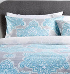 OLIVIA ROCCO Empire Duvet Set Reversible Luxurious Premium Cotton Rich Hotel - Quality Super Soft Finish - Joe’s Haven