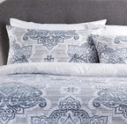 OLIVIA ROCCO Empire Duvet Set Reversible Luxurious Premium Cotton Rich Hotel - Quality Super Soft Finish - Joe’s Haven