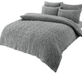 OLIVIA ROCCO Leaf Print Teddy Duvet Set With Reversible Sherpa Fleece Ultra Soft Winter - Joe’s Haven