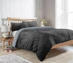 OLIVIA ROCCO Maine Check Fleece Duvet Cover Set Reversible With Pillowcases Super Soft - Joe’s Haven