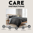 OLIVIA ROCCO Maine Check Fleece Duvet Cover Set Reversible With Pillowcases Super Soft - Joe’s Haven