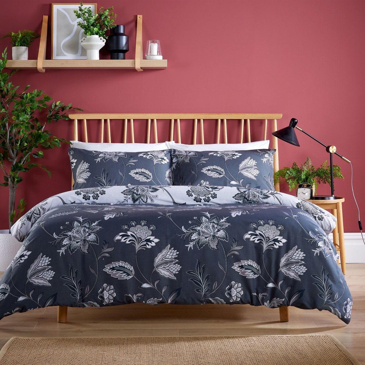 OLIVIA ROCCO Shimla Duvet Cover Set Easy Care Reversible Quilt Cover With Pillowcases - Joe’s Haven