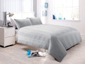 OLIVIA ROCCO Waffle Stripe Handwoven Jacquard Cotton Rich Duvet Cover Set Multiple Sizes - Joe’s Haven