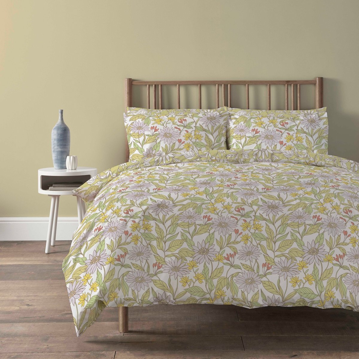 OLIVIA ROCCO Duvet Cover Set Elinor Lilac Floral Print With Pillow Cases Easy Care - Joe’s Haven