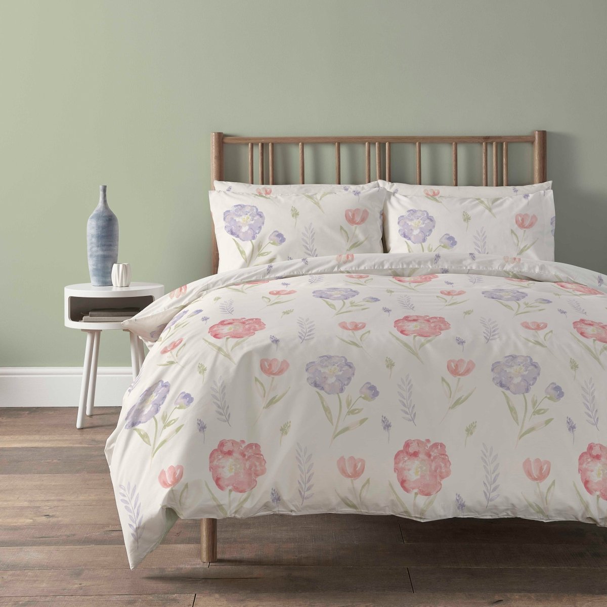 OLIVIA ROCCO Meadow Natural Duvet Cover Set Super Soft Printed Floral Bedding for a Hotel - Style Bedroom Refresh - Joe’s Haven