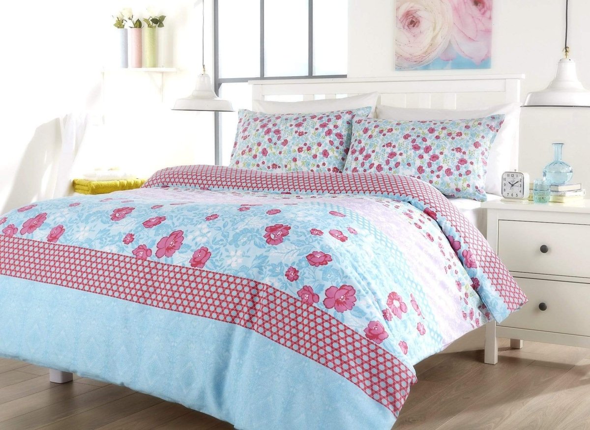 OLIVIA ROCCO Chelsea Floral Duvet Set Cotton - Rich Bedding In Single for Everyday Luxury Hotel - Style - Joe’s Haven
