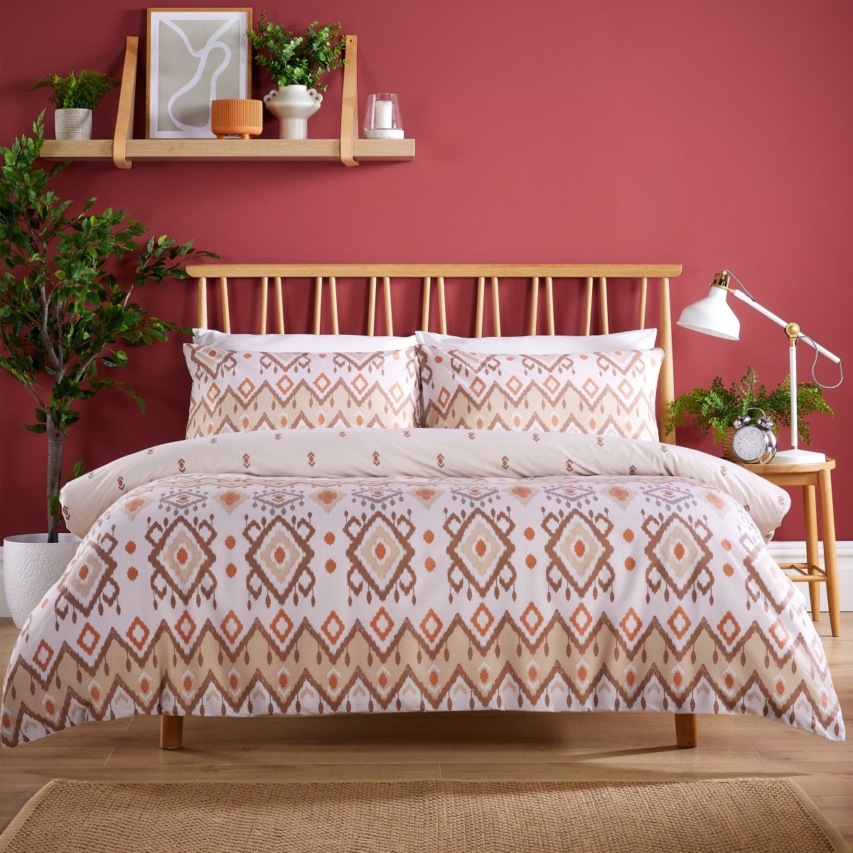 OLIVIA ROCCO Taxila Duvet Cover Set Easy Care Reversible Cotton Mix Super Soft for Everyday Luxury Hotel - Style - Joe’s Haven